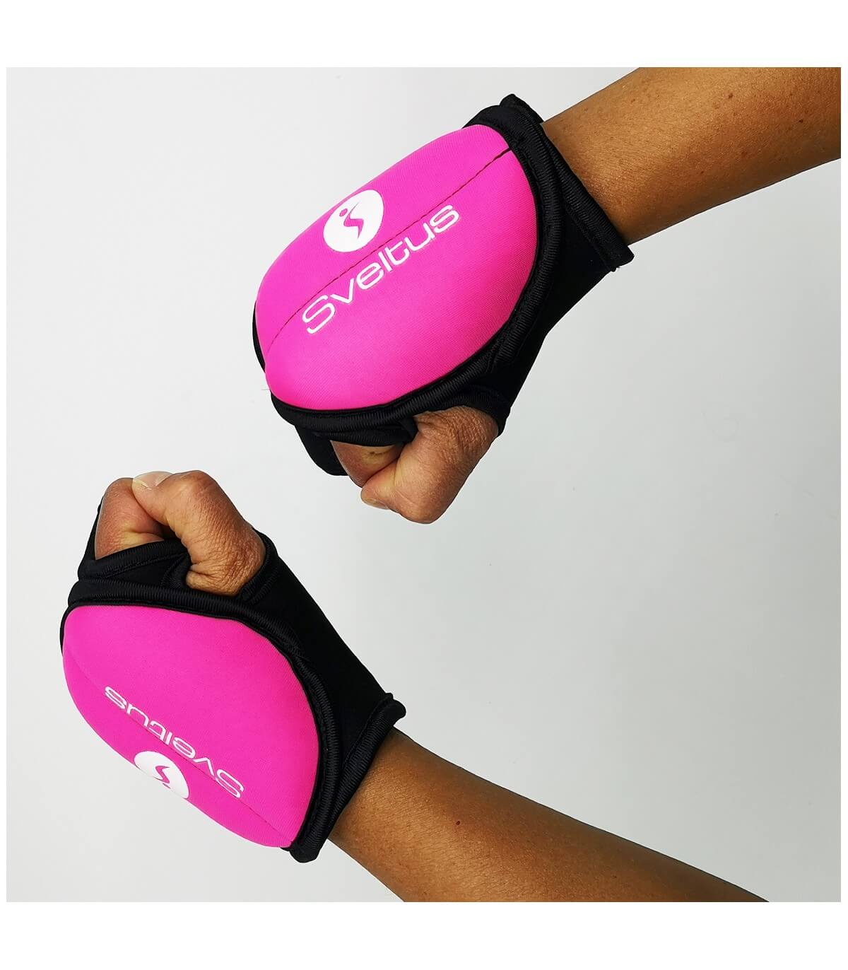Gants de Piloxing Sveltus - 250 g - Lot de 2 - Rose/Noir