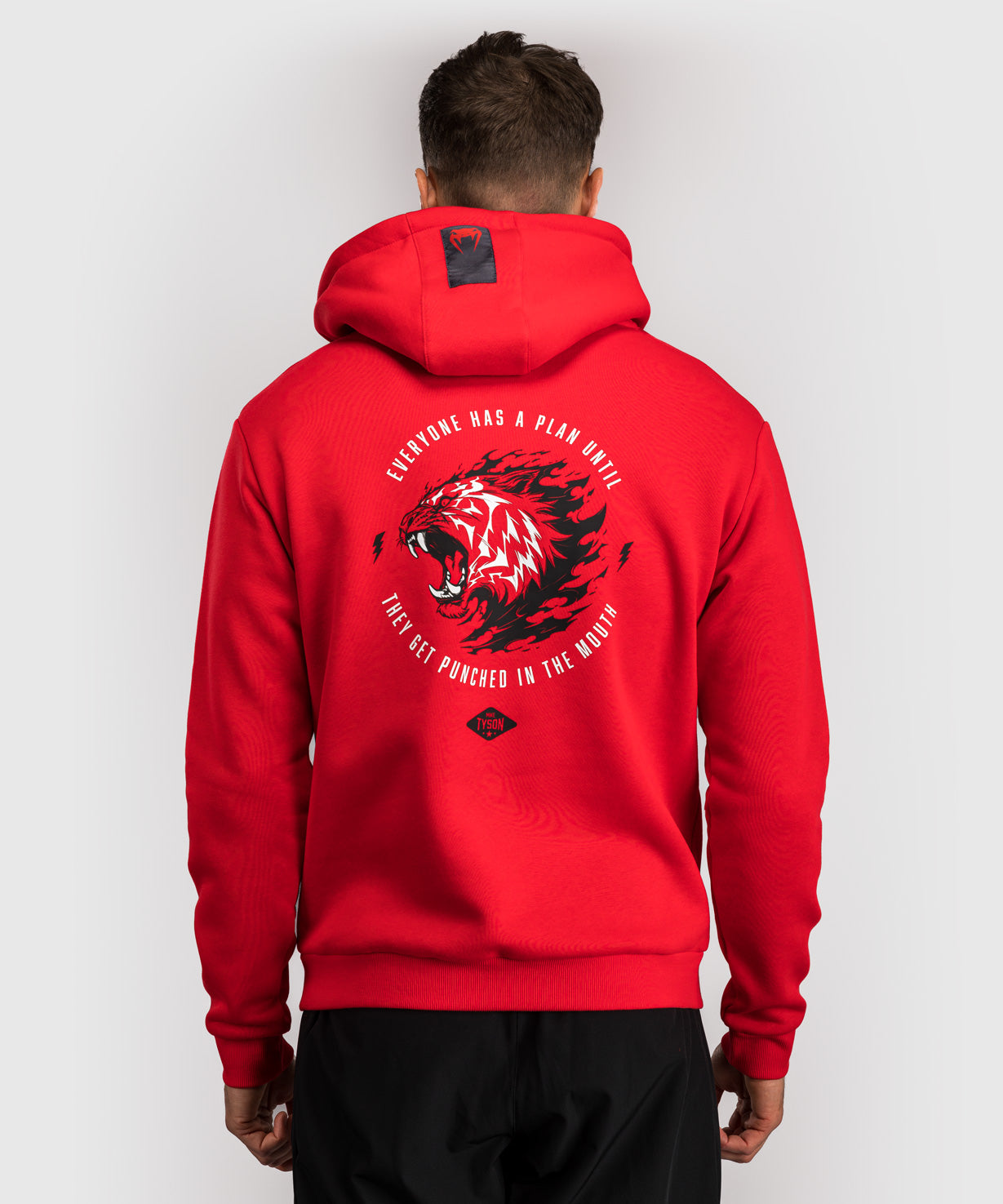 Venum x Mike Tyson Tiger Sudadera con Capucha - Rojo Intenso/Negro Profundo