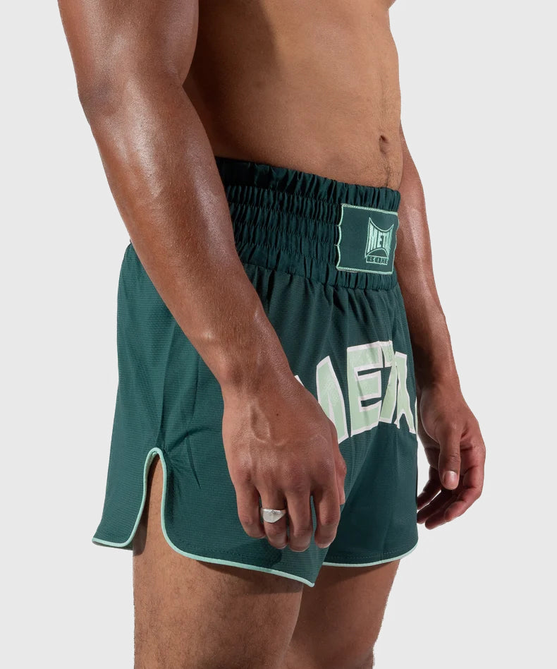 Metal Boxe One Deep Waters Pantalones de Muay Thai - Verde