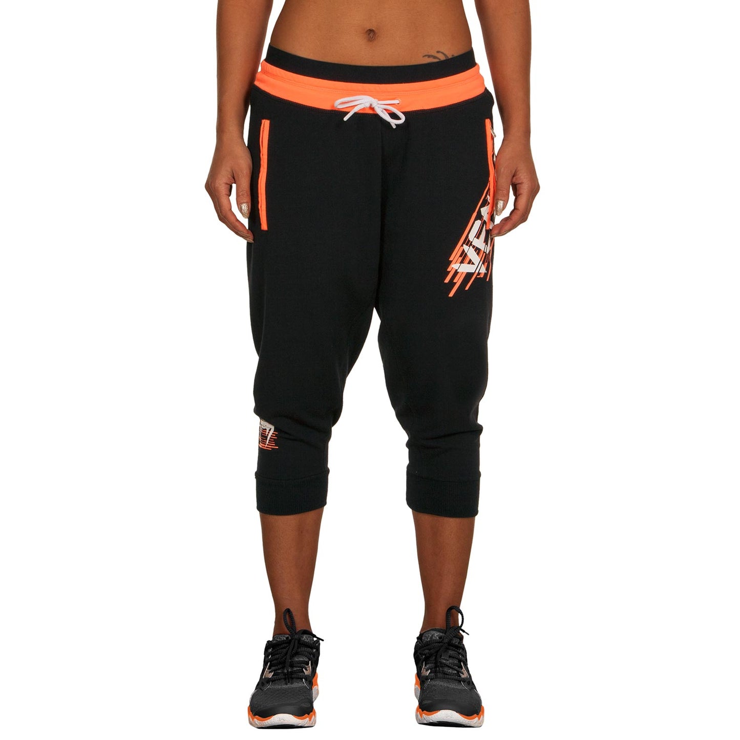 Venum Reef Women's Bibtights - Black/Corail