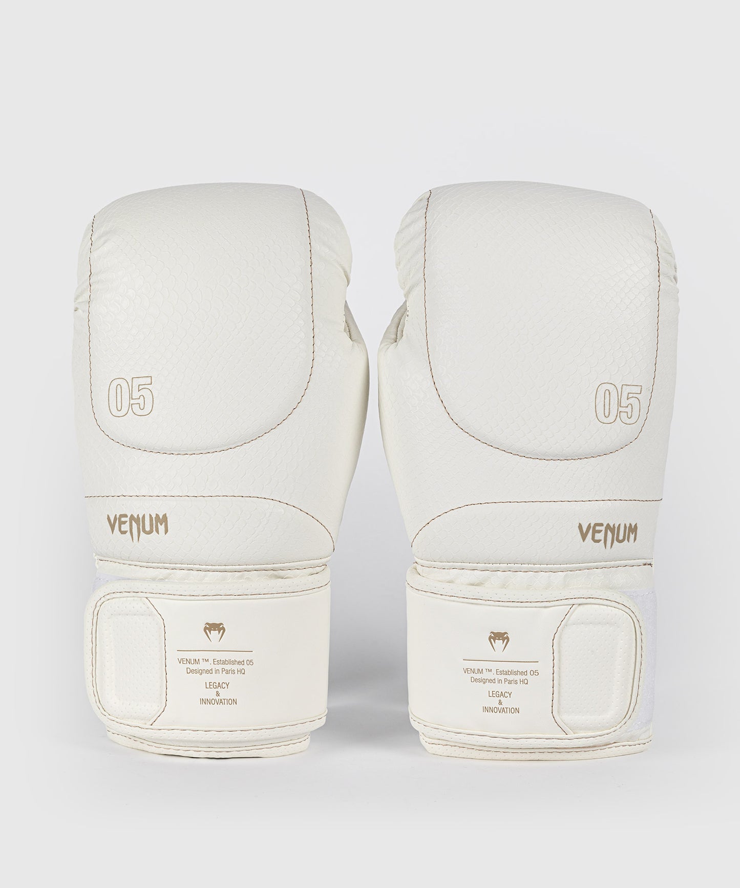 Venum Impact Evo Scales Boxing Gloves - Ivory