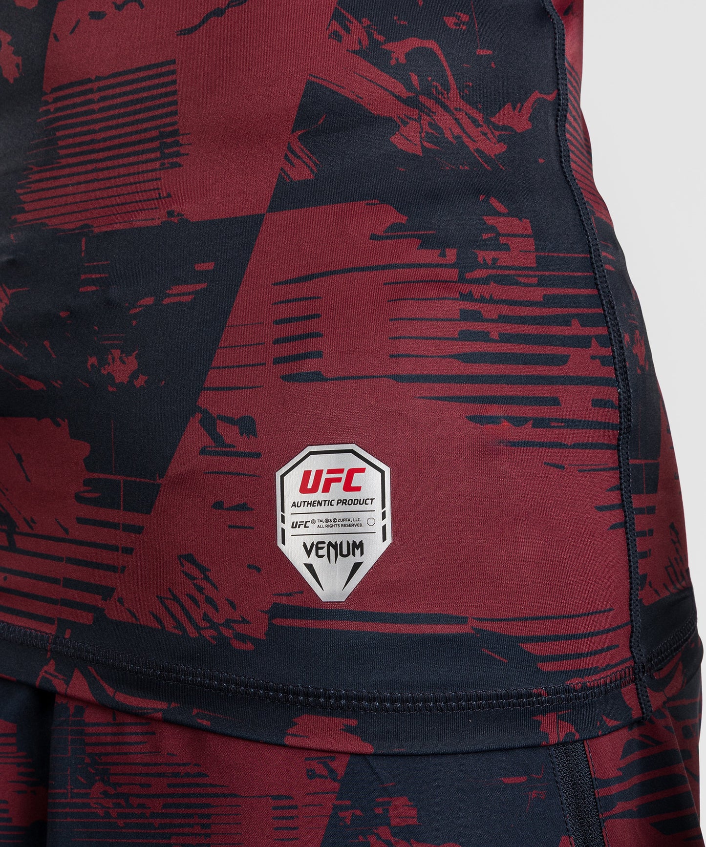 UFC Zenith by Venum Authentic Fight Week Rashguard de manga larga Performance Hombre - Azul marino/Burdeos/Plateado