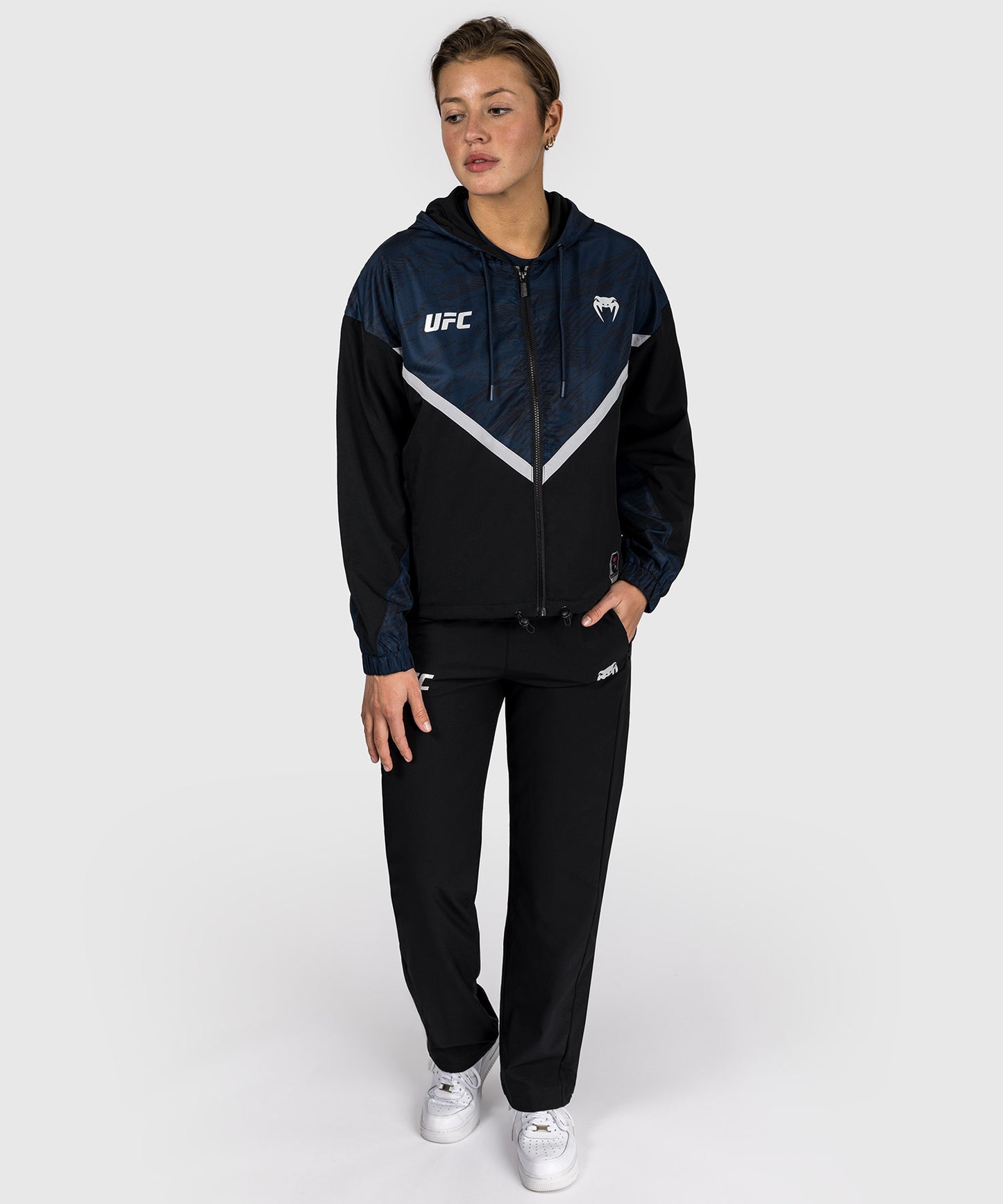 Veste à Capuche Zippé pour Femmes UFC Fusion by Venum Fight Week - Bleu Océanique
