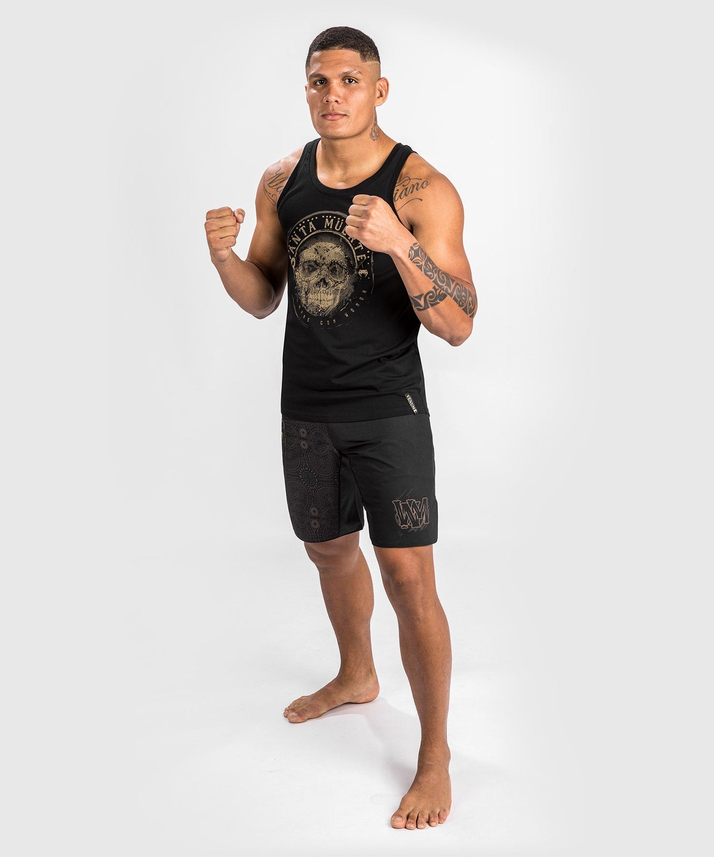 Santa Muerte Dark Side Venum tank top - Black/Brown