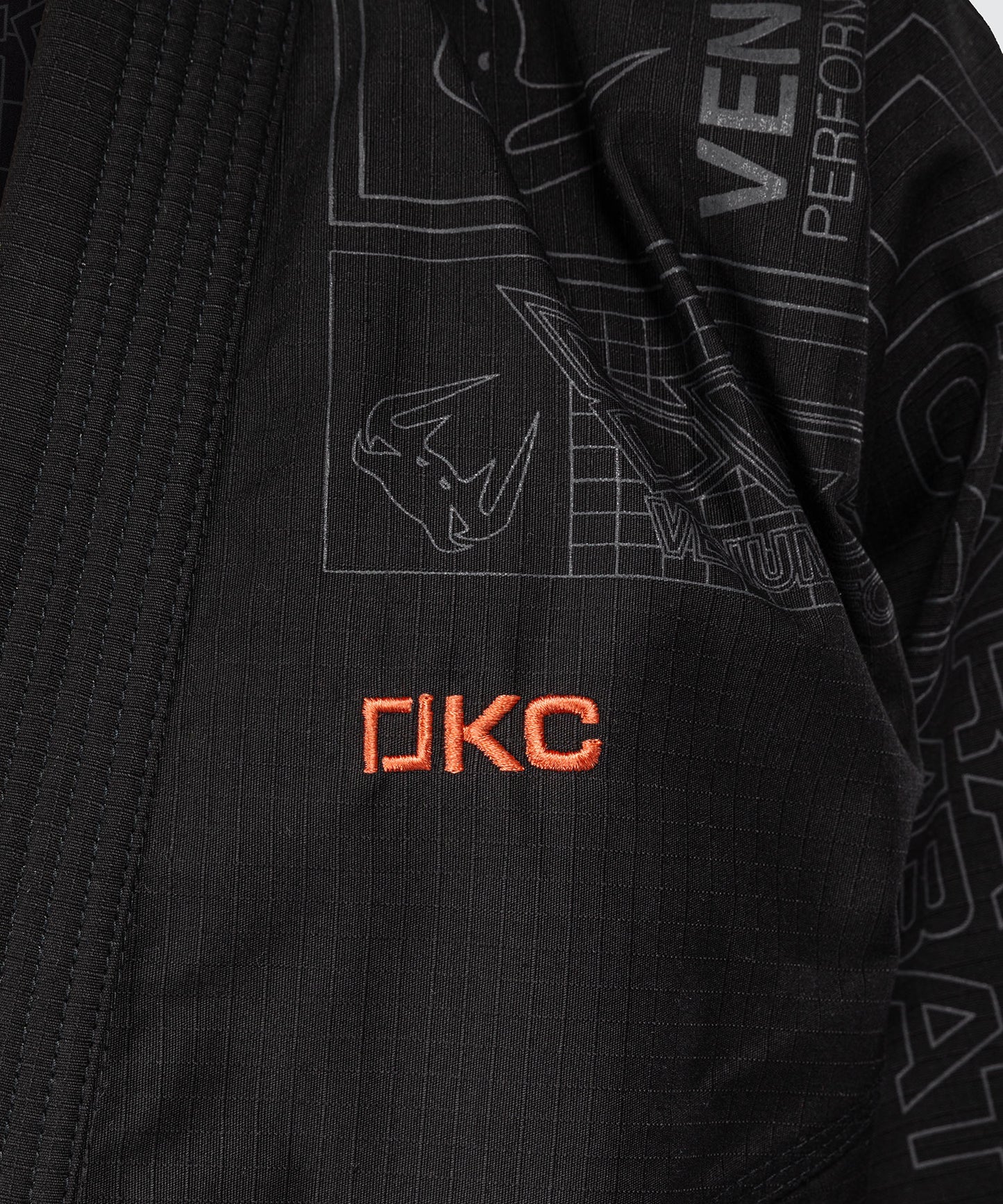 Karate Combat by Venum Kimono de BJJ – Negro/Gris