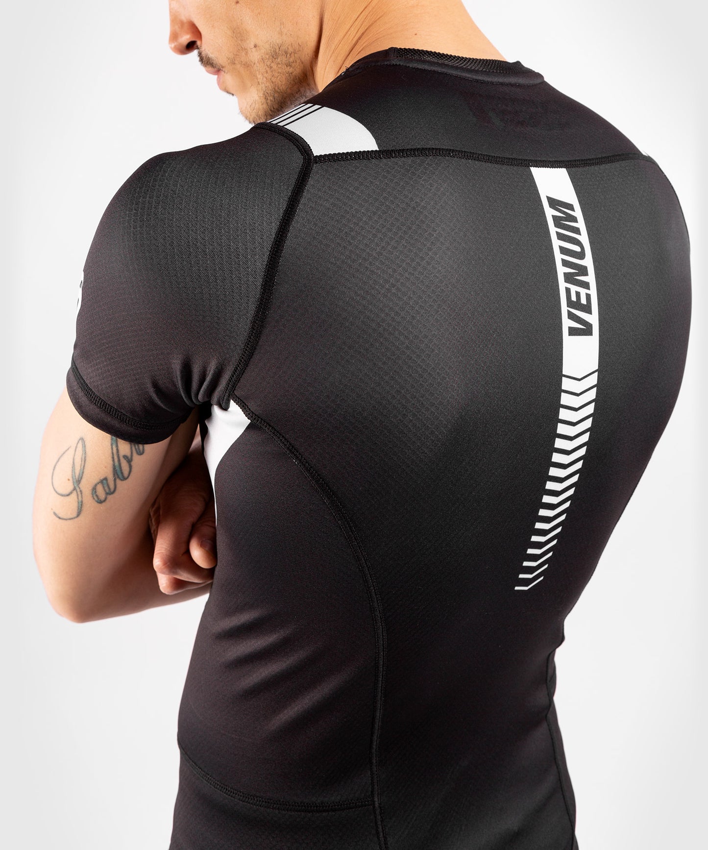 T-shirt a compressione Venum No Gi 3.0 - Maniche corte - Nero/Bianco