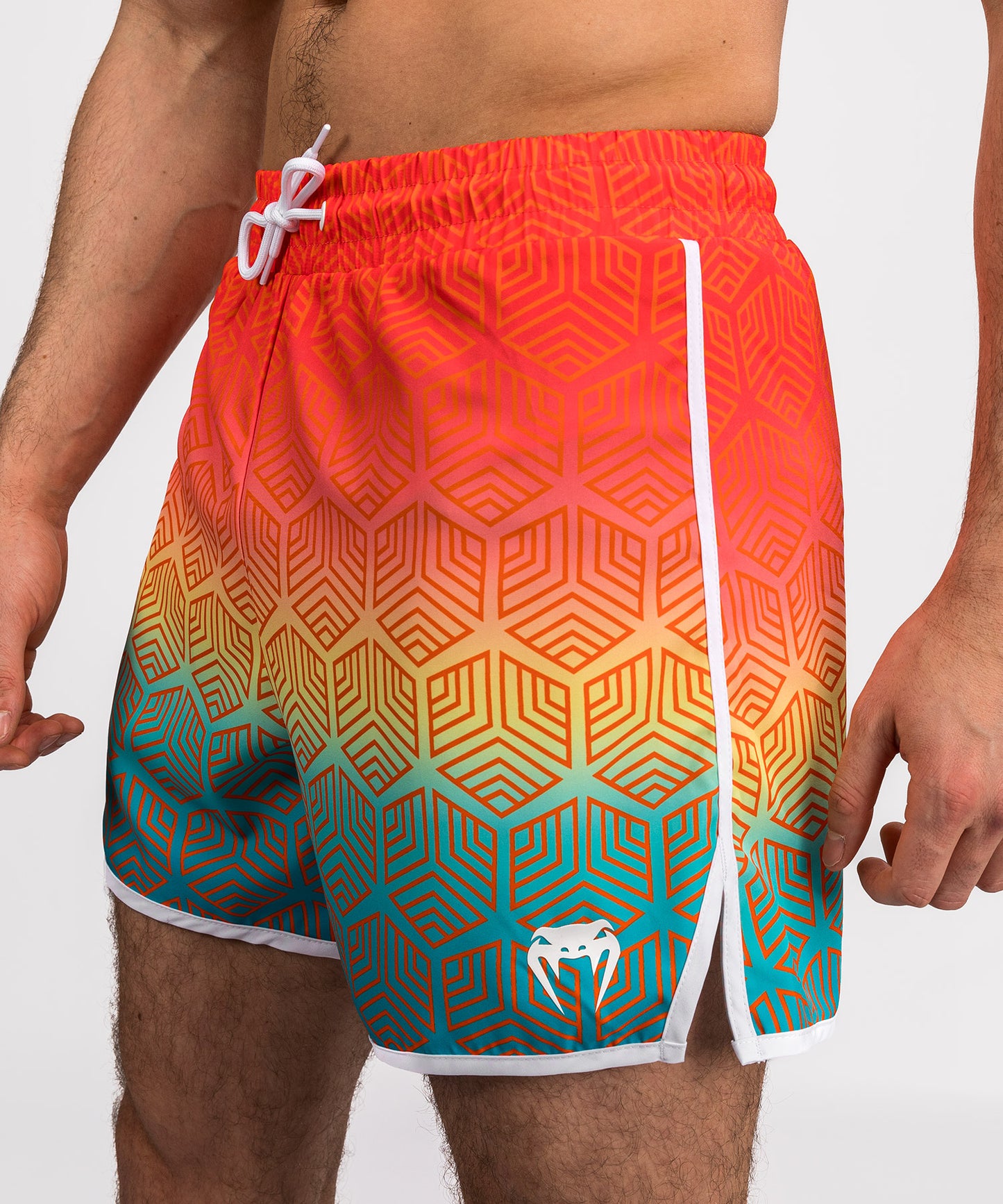 Venum Octane Badeshorts - Orange Sunset/Himmelblau