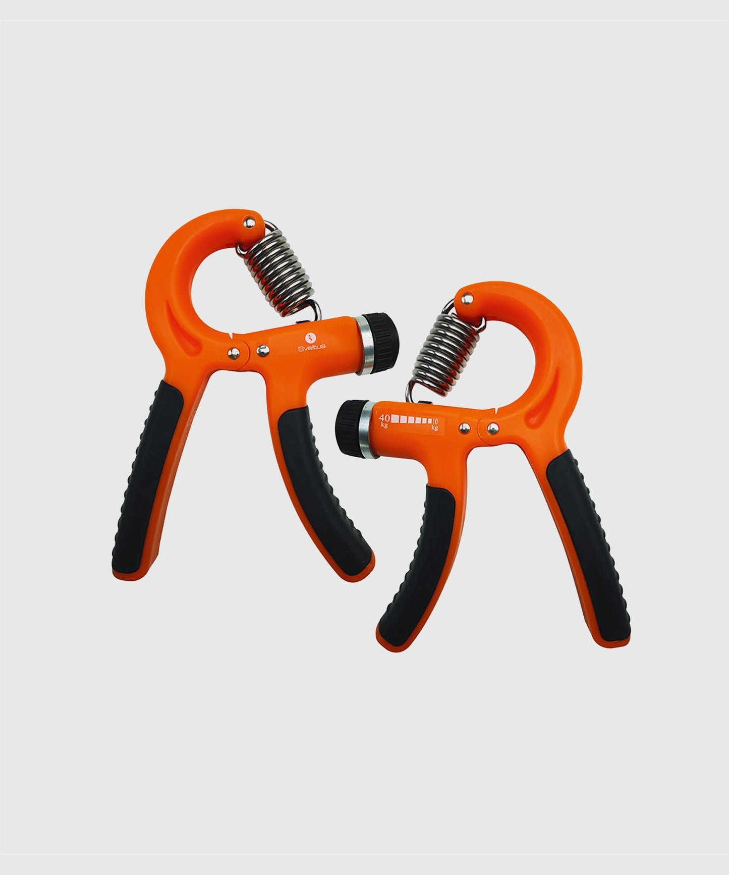 Sveltus verstellbare Bodybuilding-Klemme - 2er-Set - Orange/Schwarz