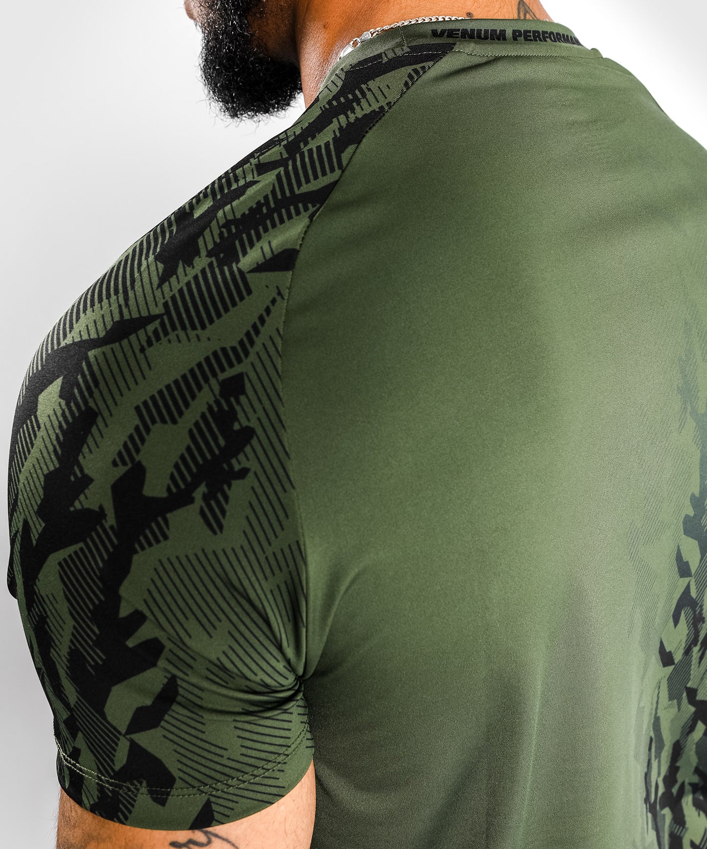 T-shirt Technique Manches Courtes Homme UFC Venum Authentic Fight Week - Kaki