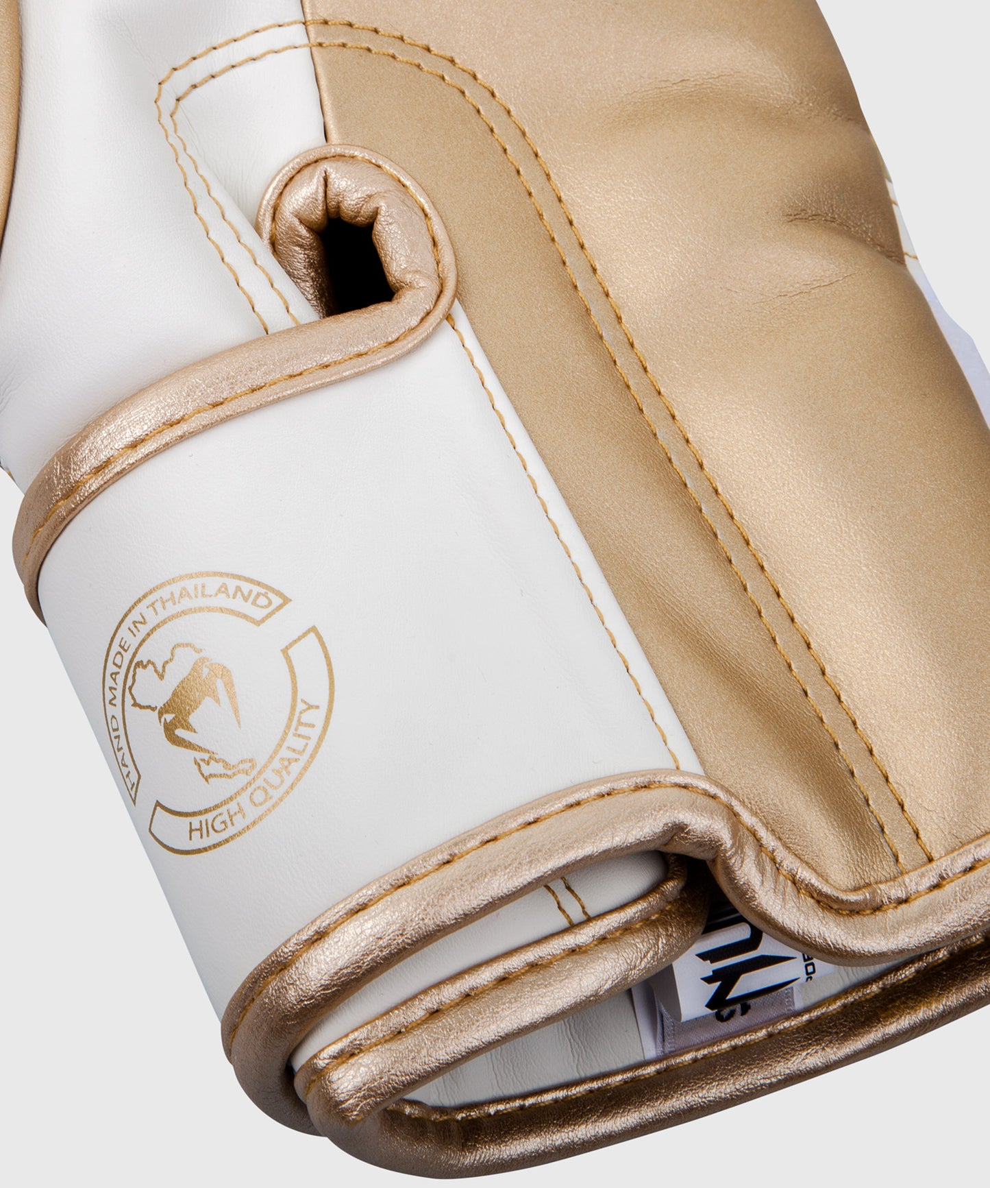 Gants de boxe Venum Elite - Blanc/Doré