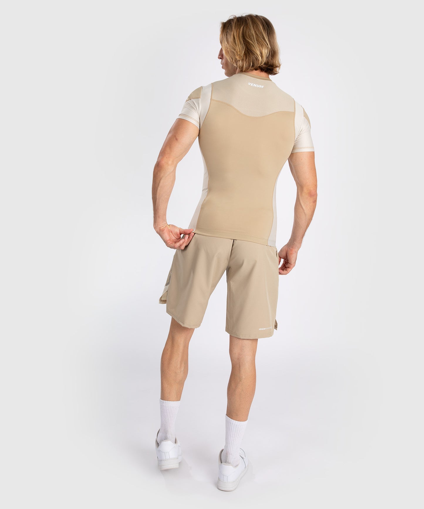 Venum Tempest Rashguard De Manga Corta para Hombre - Beige/Arena