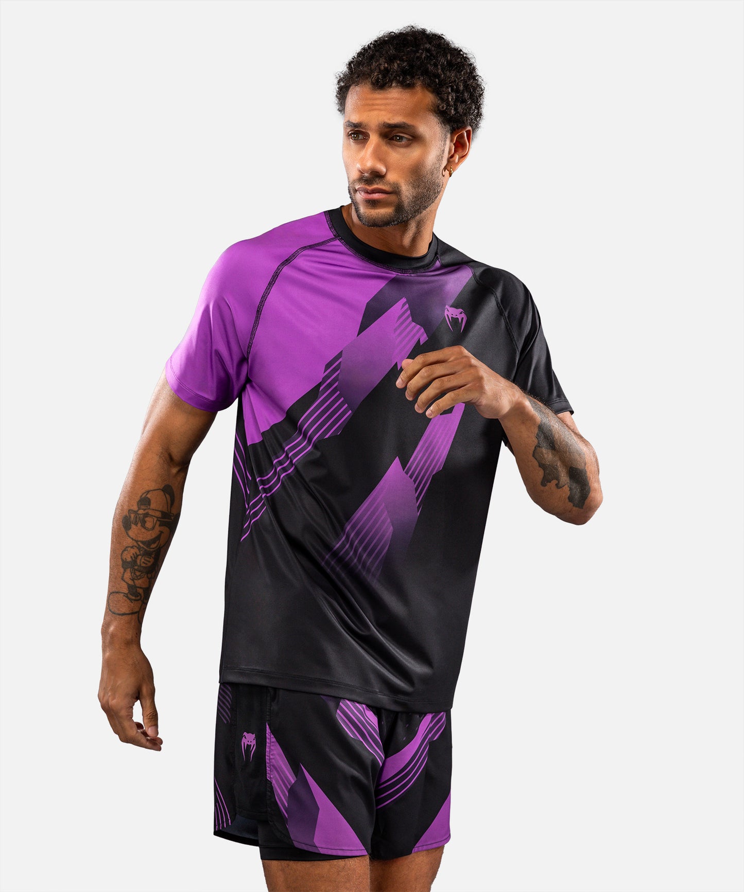 Venum No-Gi 6.0 Dry-Tech T-Shirt - Schwarz/Lila