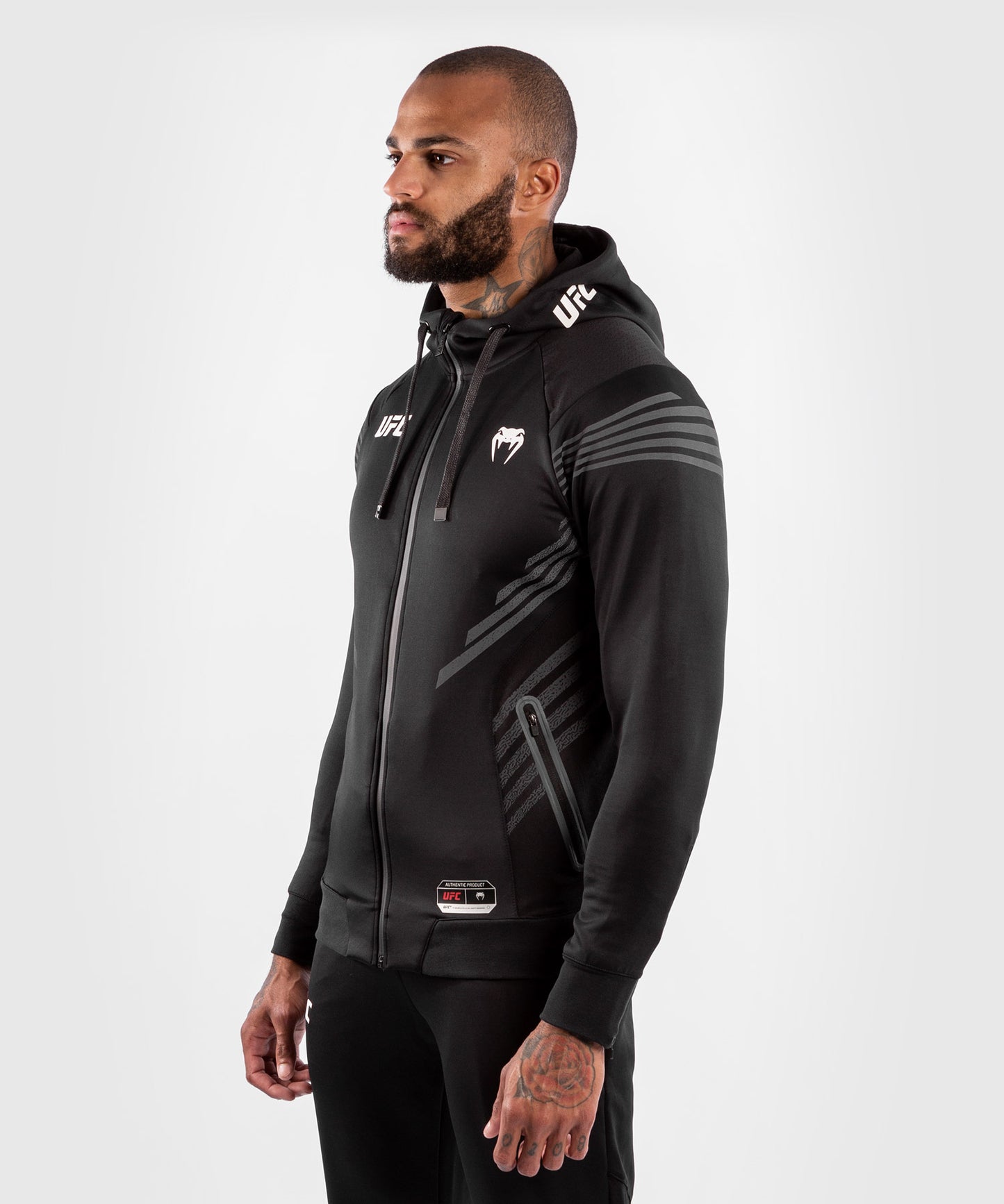 Sweatshirt à Capuche Homme UFC Venum Authentic Fight Night - Noir