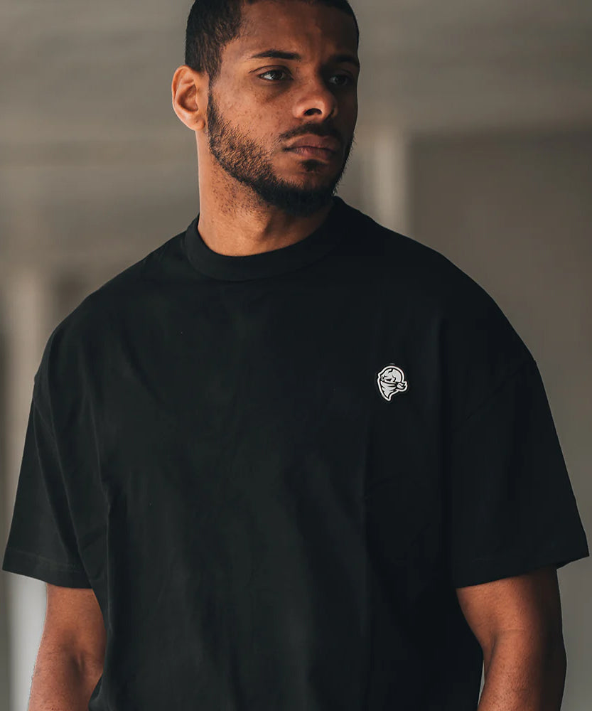 T-Shirt Oversize Pride Or Die Fearless - Noir