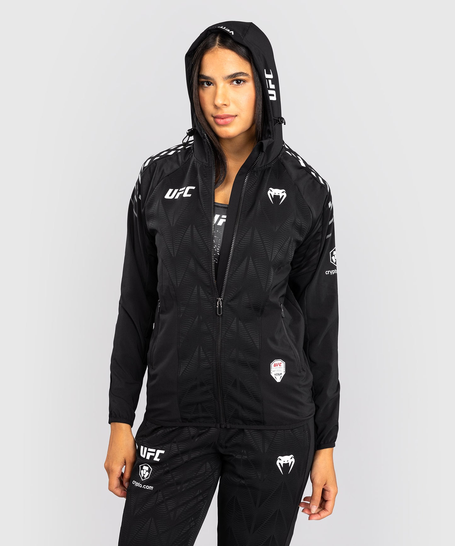 UFC Zenith by Venum Authentic Fight Night Kapuzenjacke Damen - Schwarz