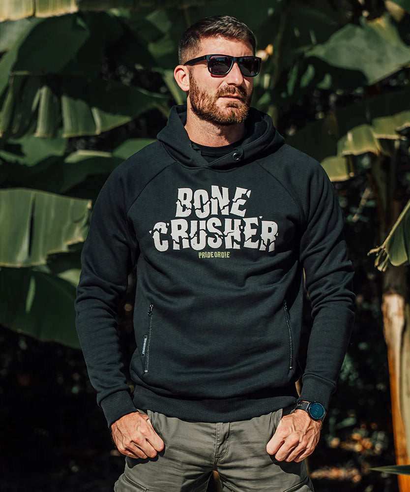 Pride Or Die Bone Crusher V2 Felpa con Cappuccio - Nero