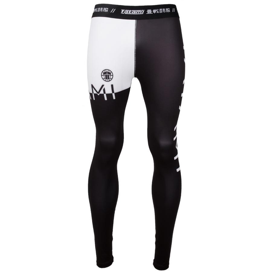 Tatami Fightwear 50/50 Pantaloni a Compressione - Nero/Bianco