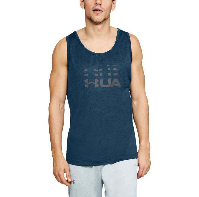Débardeur Under Armour Tech Graphic - Bleu/Gris