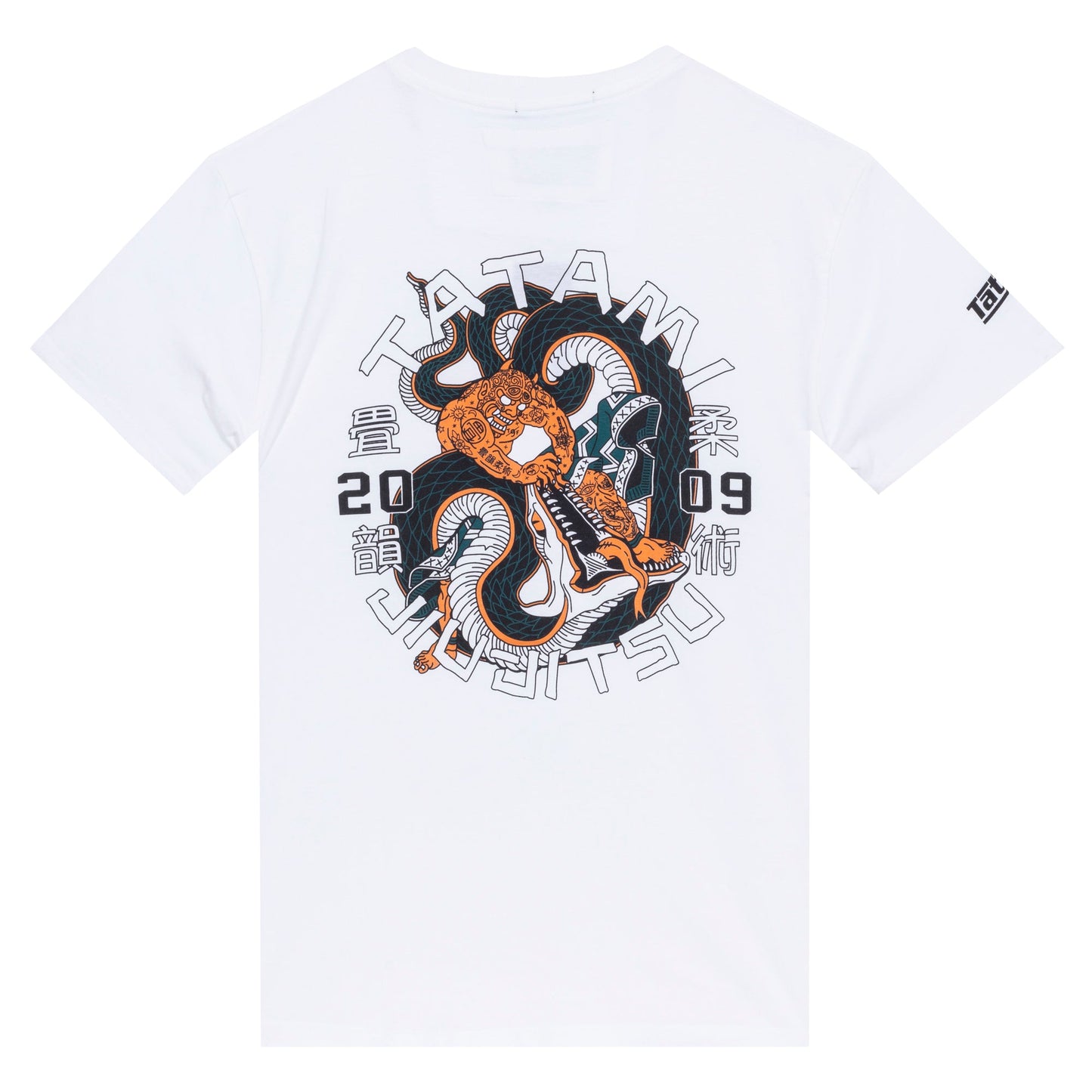 T-Shirt Tatami Fightwear Serpent Organic - Blanc