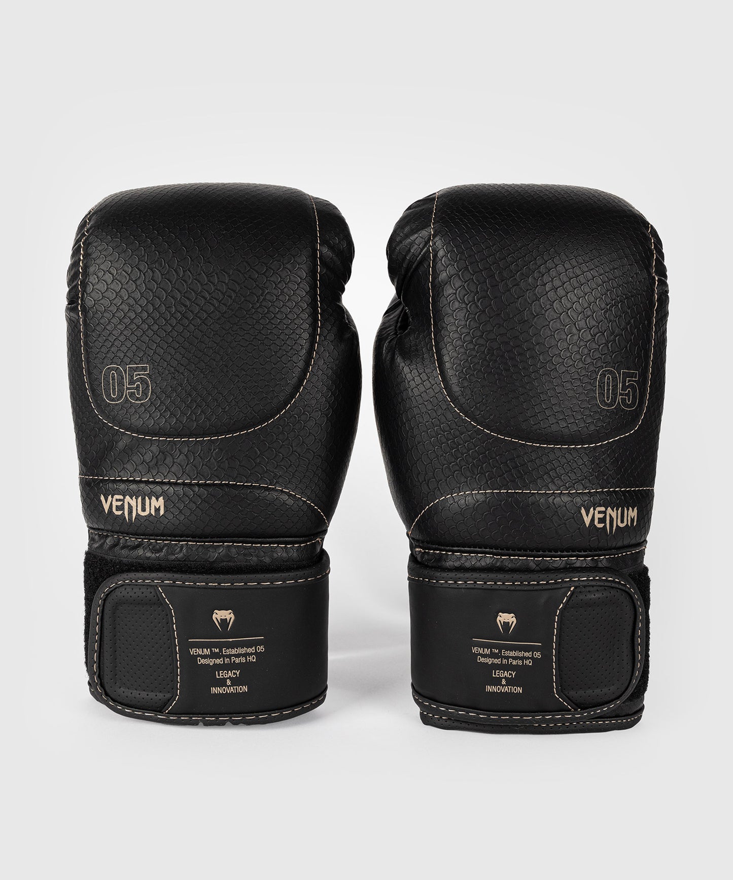Venum Impact Evo Scales Boxing Gloves - Black