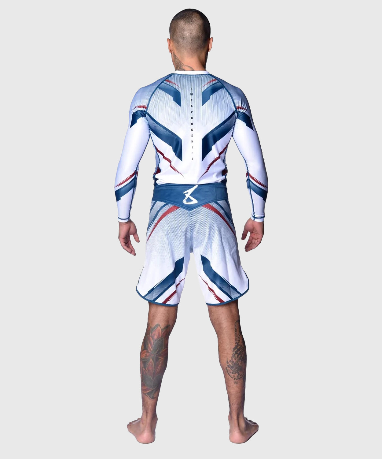 Venum Shift Rashguard – Weiß/Blau/Rot