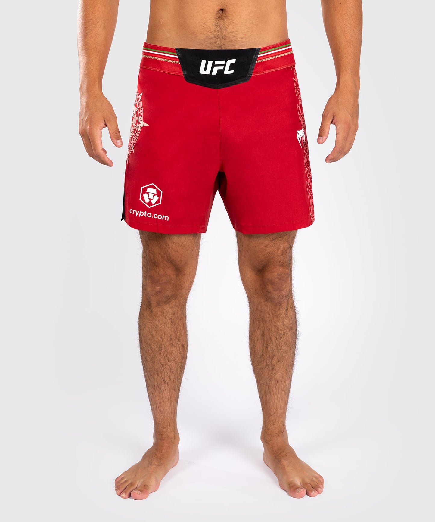 Noche UFC by Venum Authentic Fight Night Short de Combat pour homme - Coupe Courte- Rouge