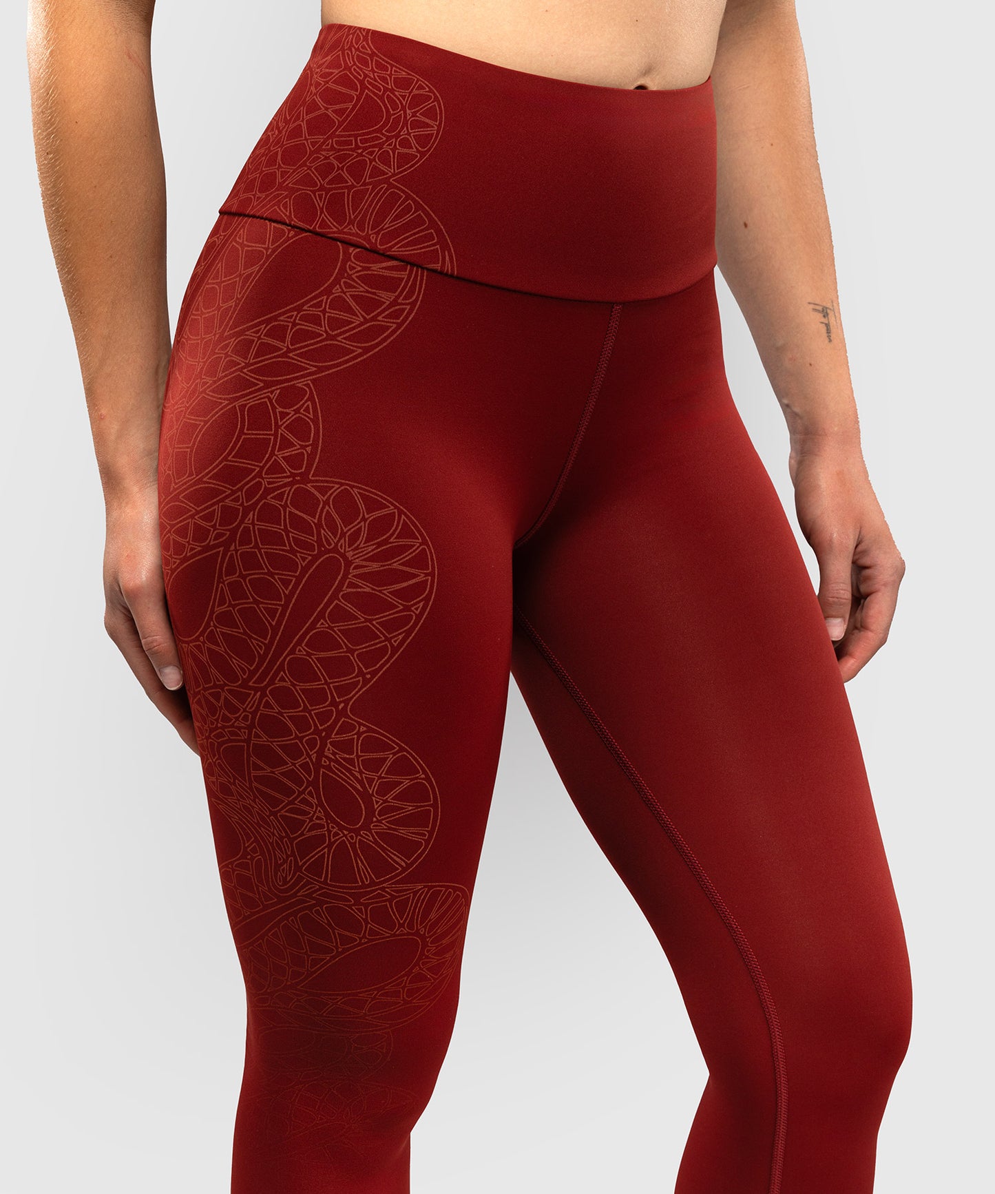 Venum Serpenti Legging - Bordeaux/Ivory