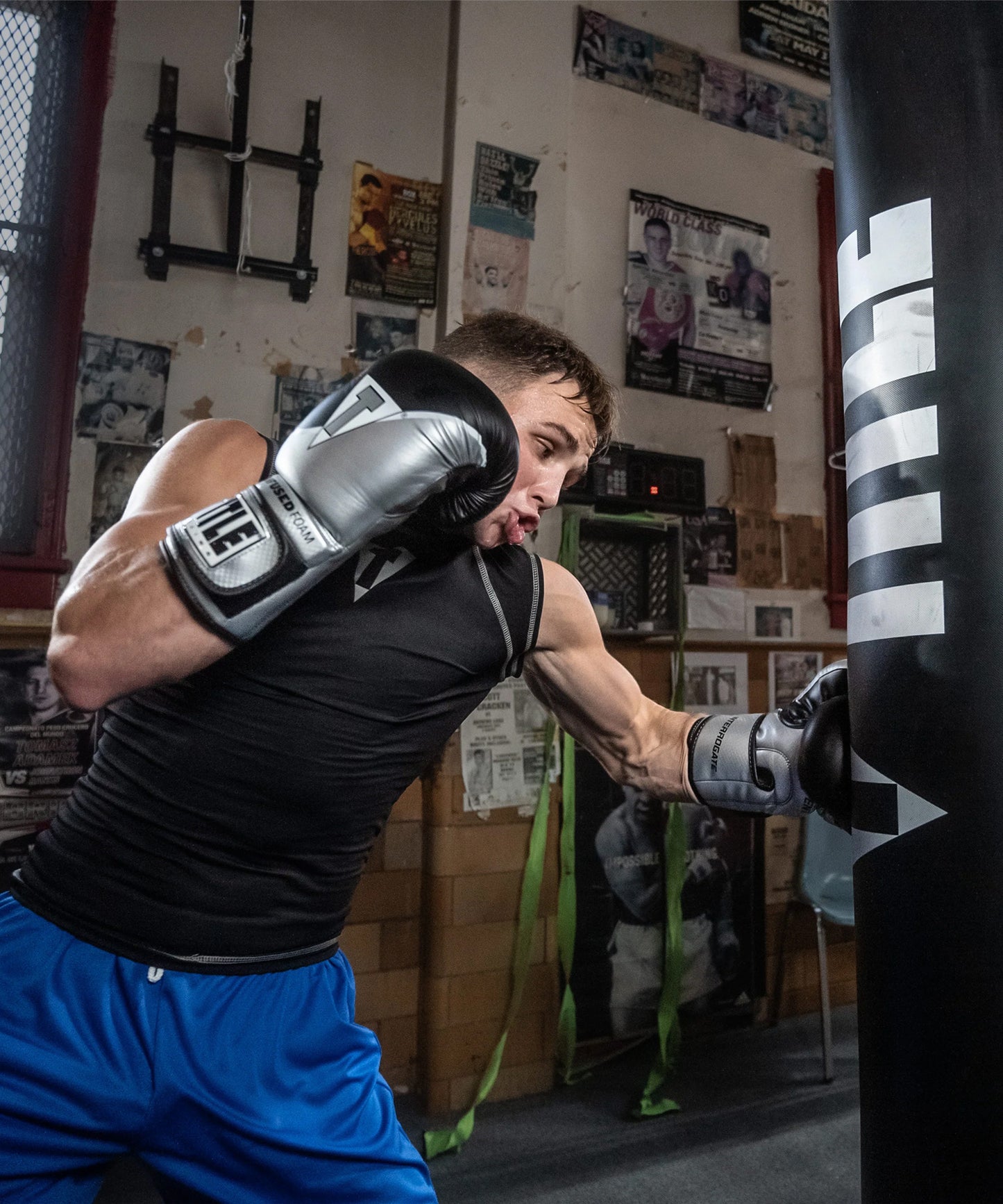 Title Boxing Infused Foam Interrogate 2.0 Boxing Gloves – Silver/Black