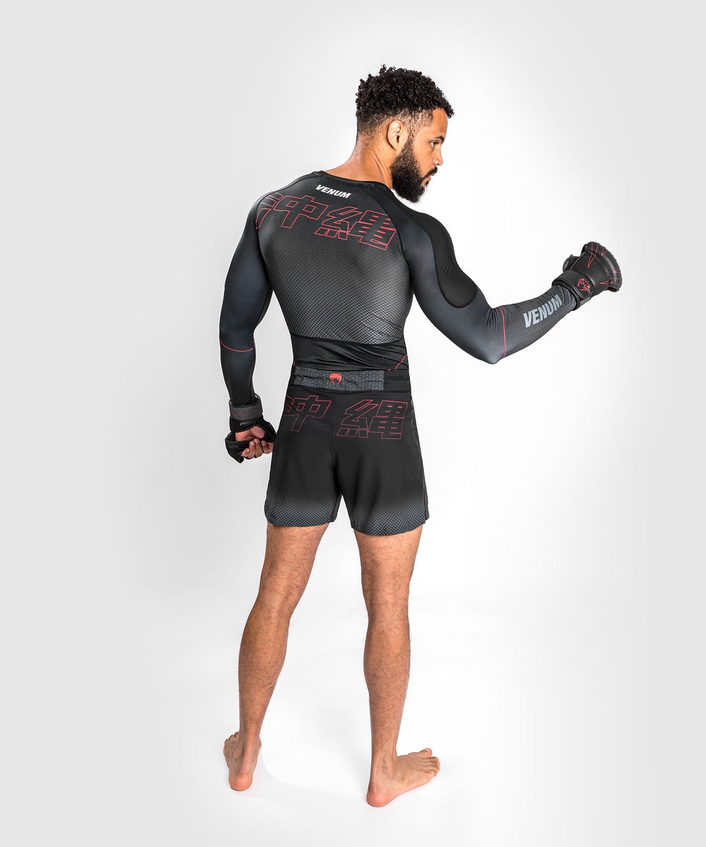 Rashguard Venum Okinawa 3.0- Long Sleeve - Black/Red