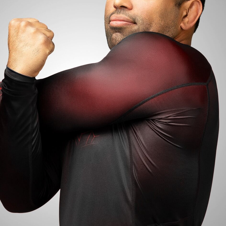 Rashguard Hayabusa Geo Manches Longues - Rouge