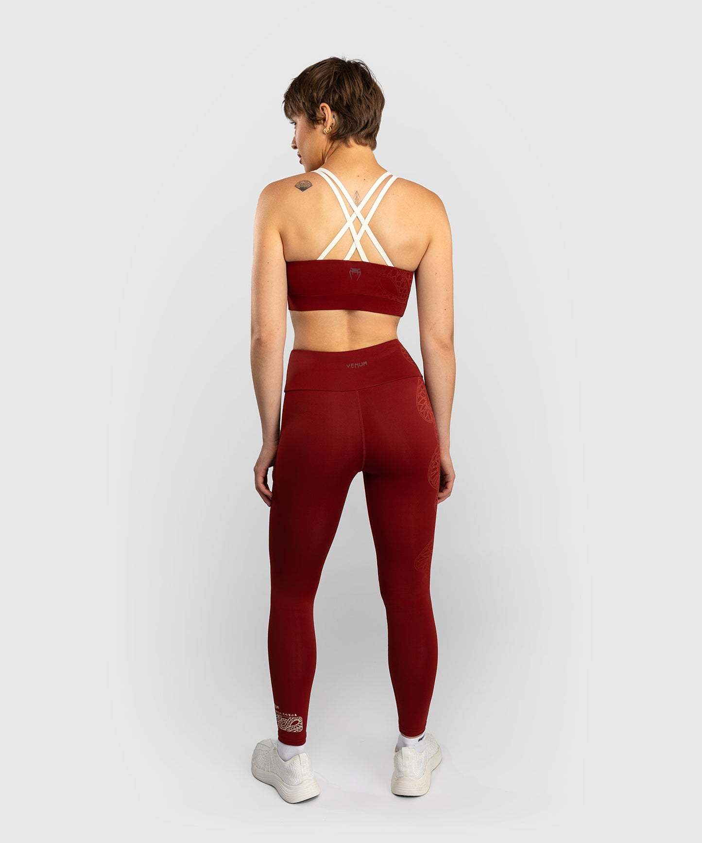 Venum Serpenti Legging - Bordeaux/Ivory