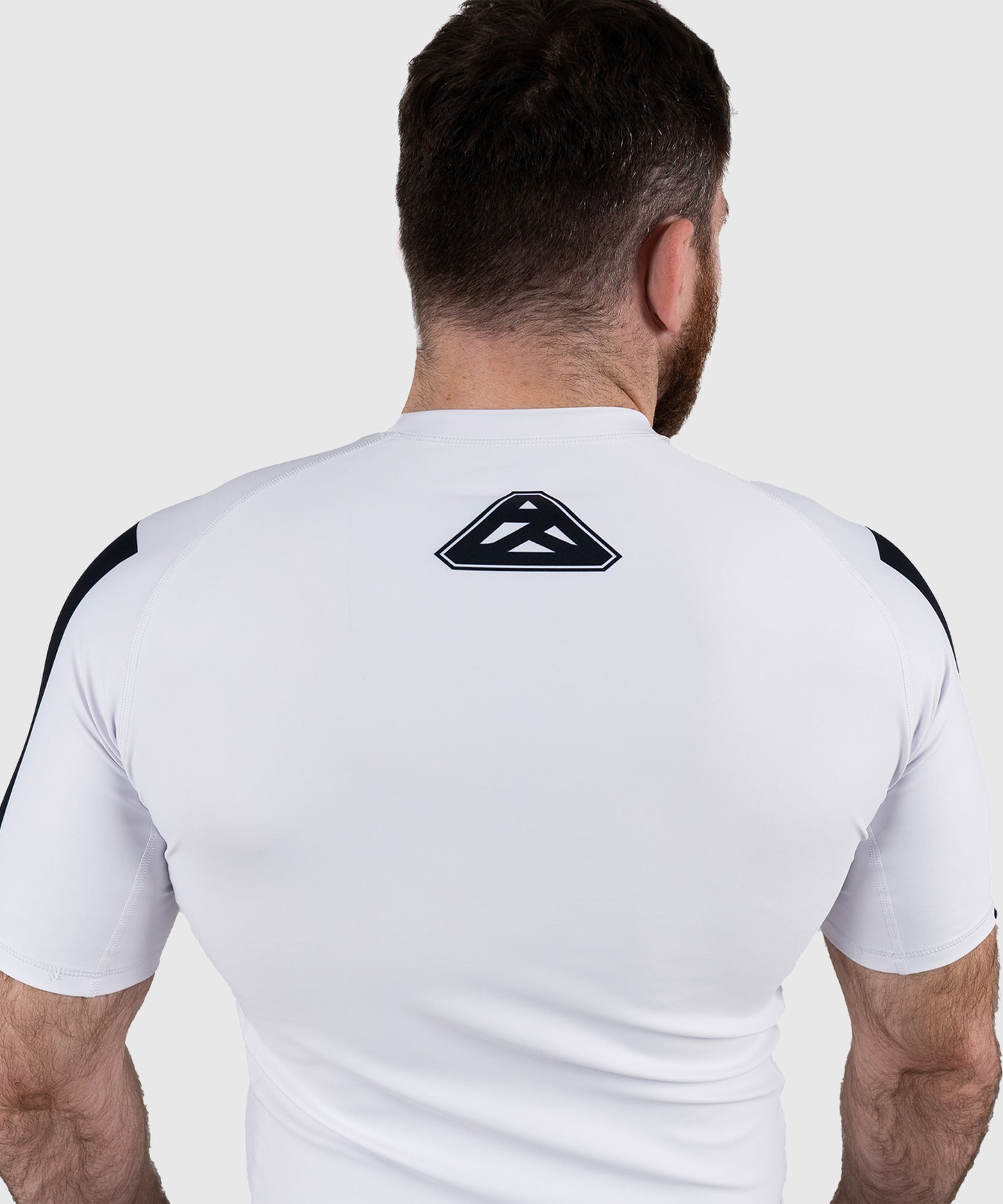 Rashguard Mit Kurzen Ärmeln Scramble Ranked - Weiß/Schwarz