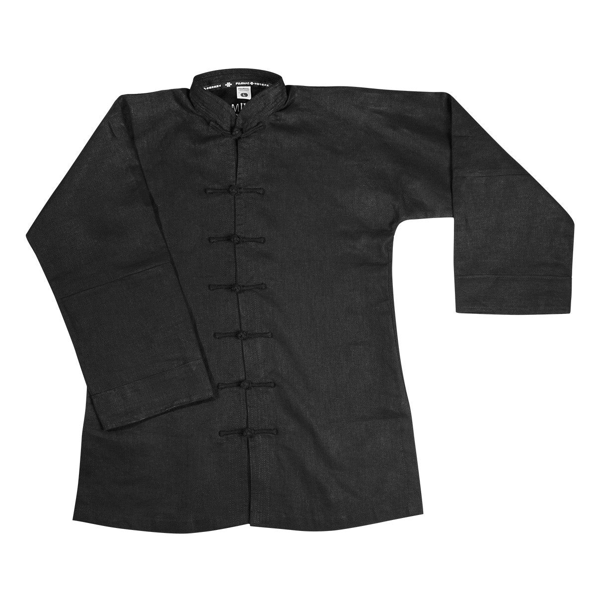 Kung Fu Fuji Mae Leinenjacke - Schwarz
