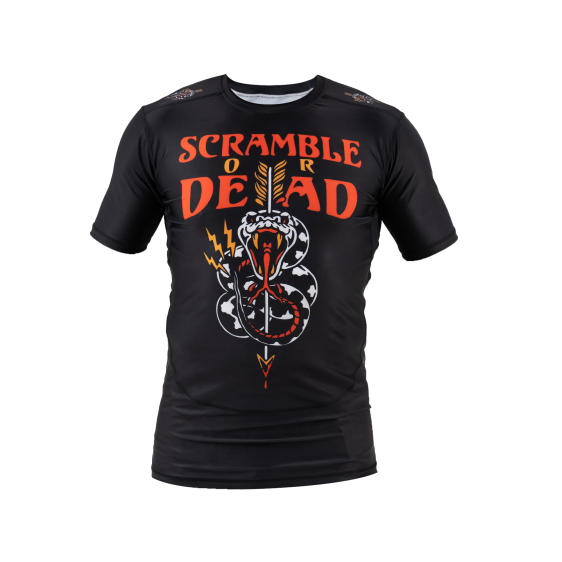 Rashguard Scramble Or Dead - Schwarz