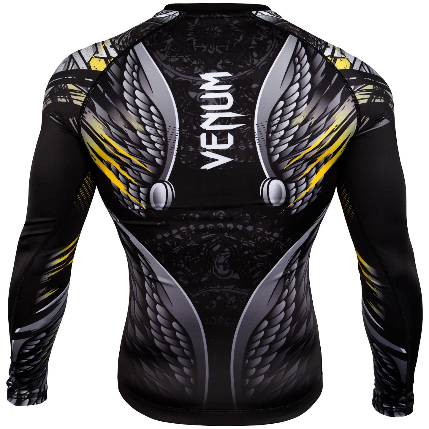 Venum Viking 2.0 Rashguard - Long Sleeves - Black/Yellow