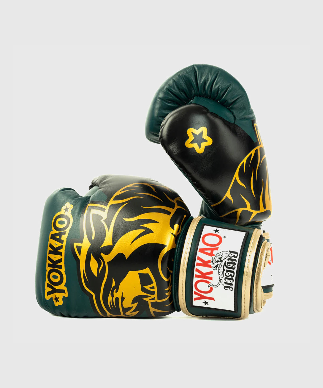 Gants de Boxe Yokkao Original Or - Vert