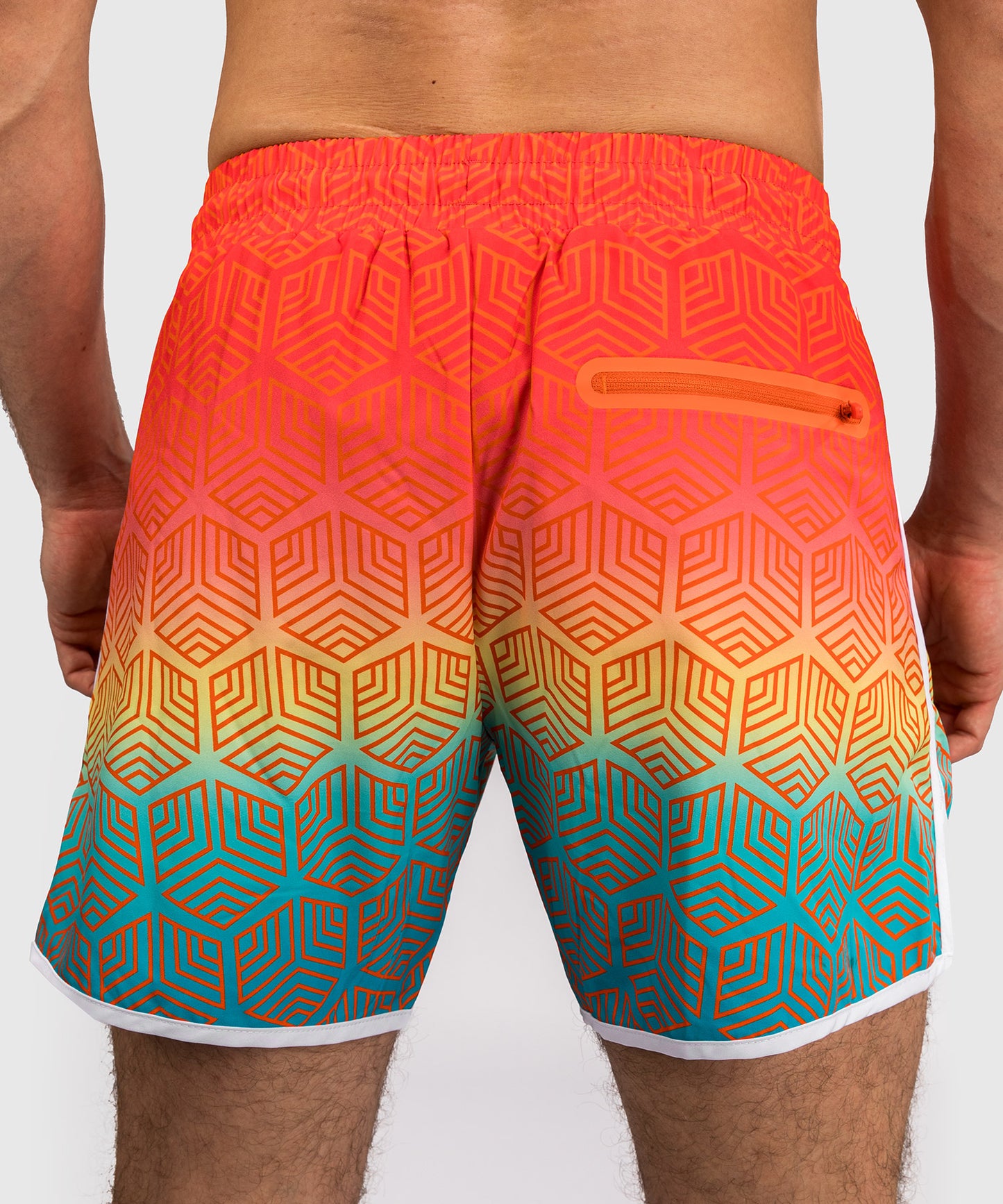 Venum Octane Badeshorts - Orange Sunset/Himmelblau