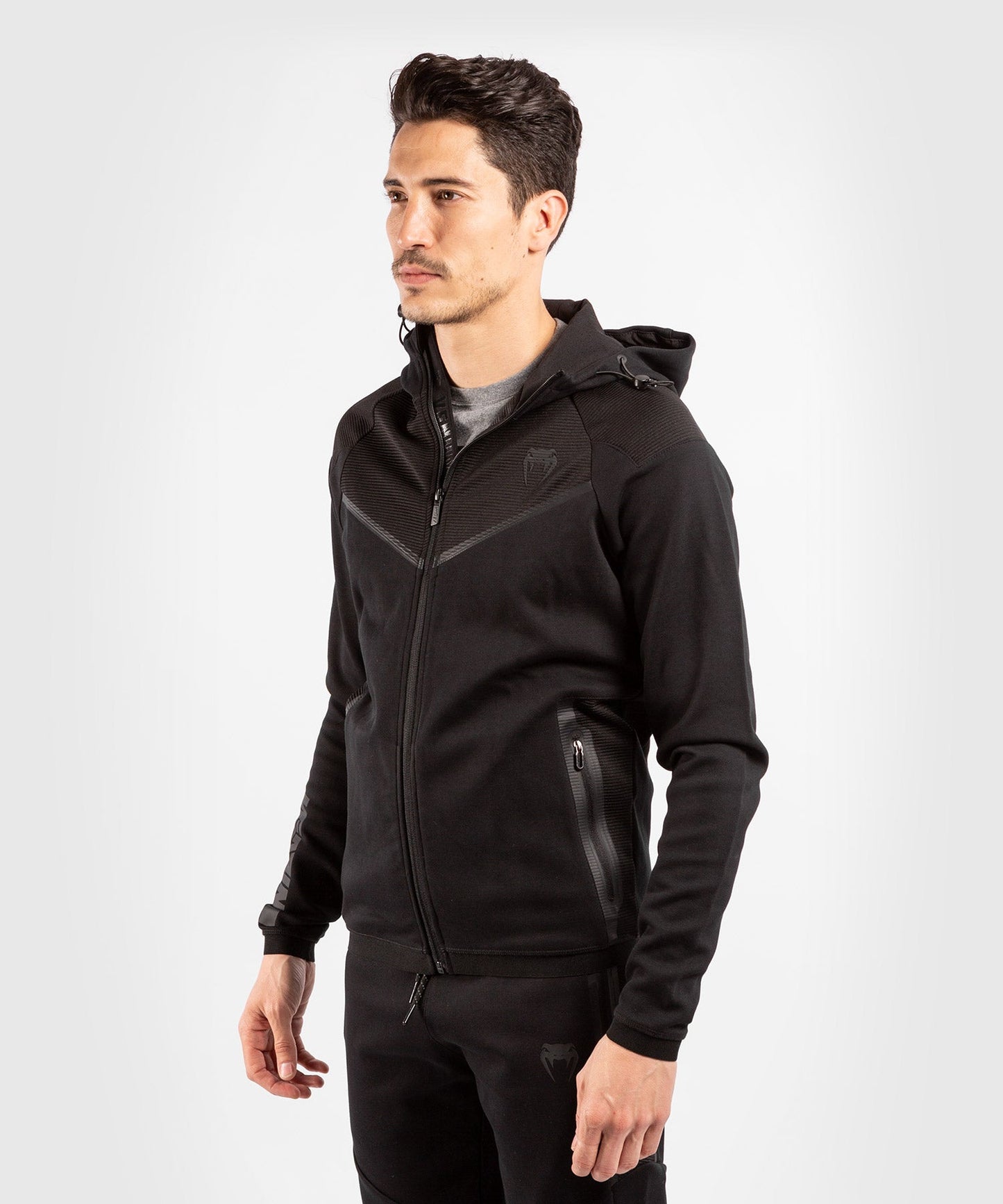 Venum Laser Evo 2.0 Kapuzen-Sweatshirt - Schwarz/Schwarz
