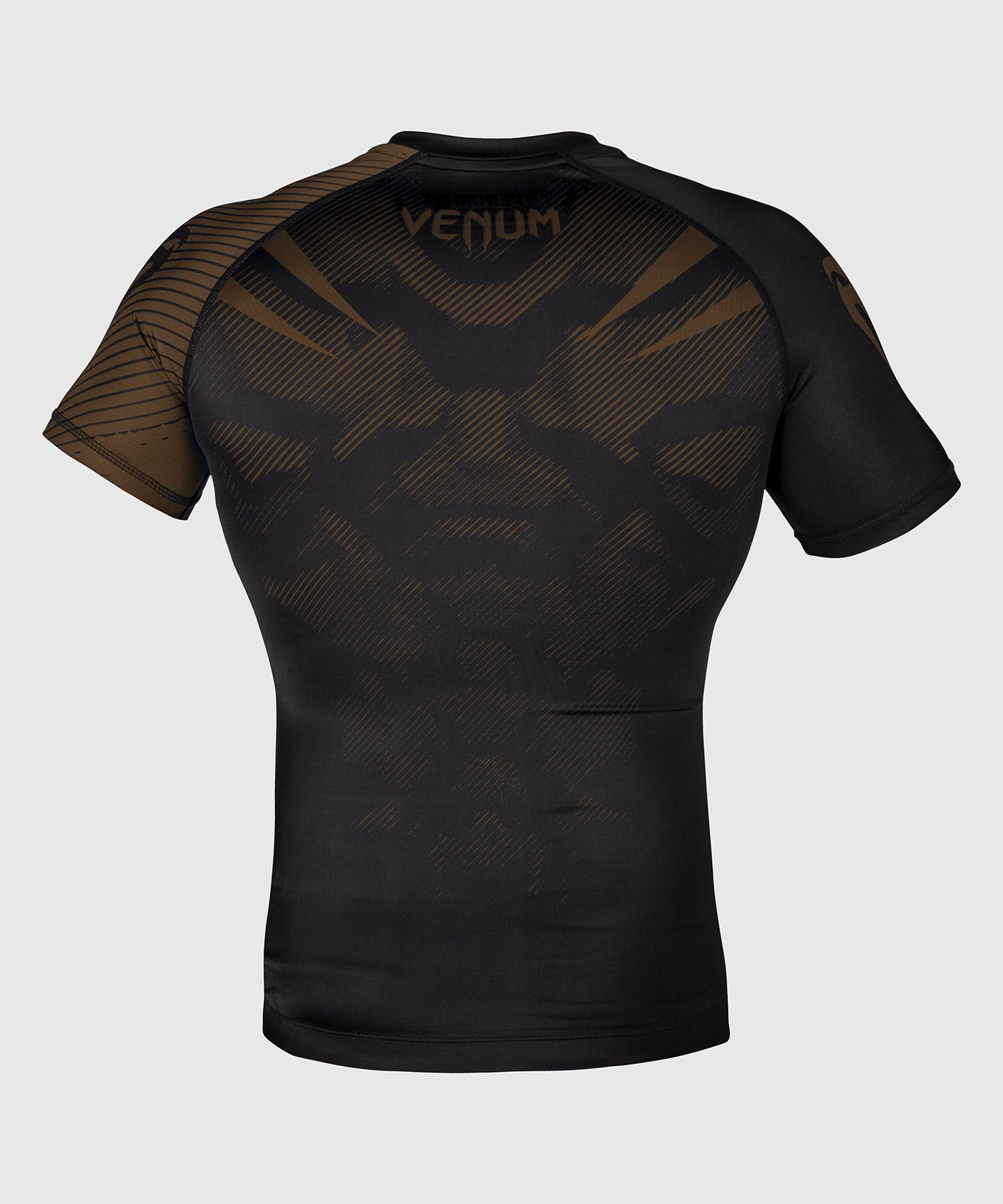 Rashguard Venum NoGi 2.0 - IBJJF Approved Short Sleeve - Black/Brown