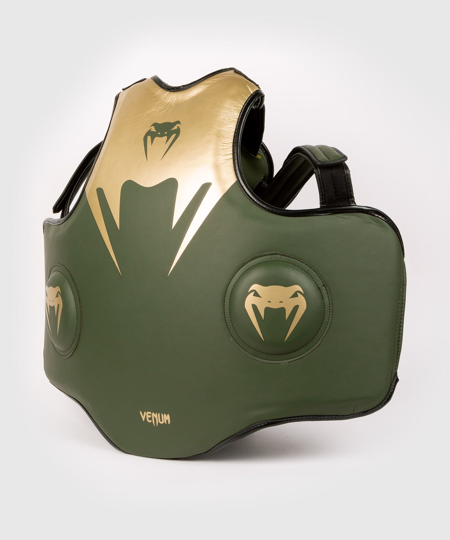 Venum Pro Boxing Mikrofaser Brustpanzer - Khaki/Gold