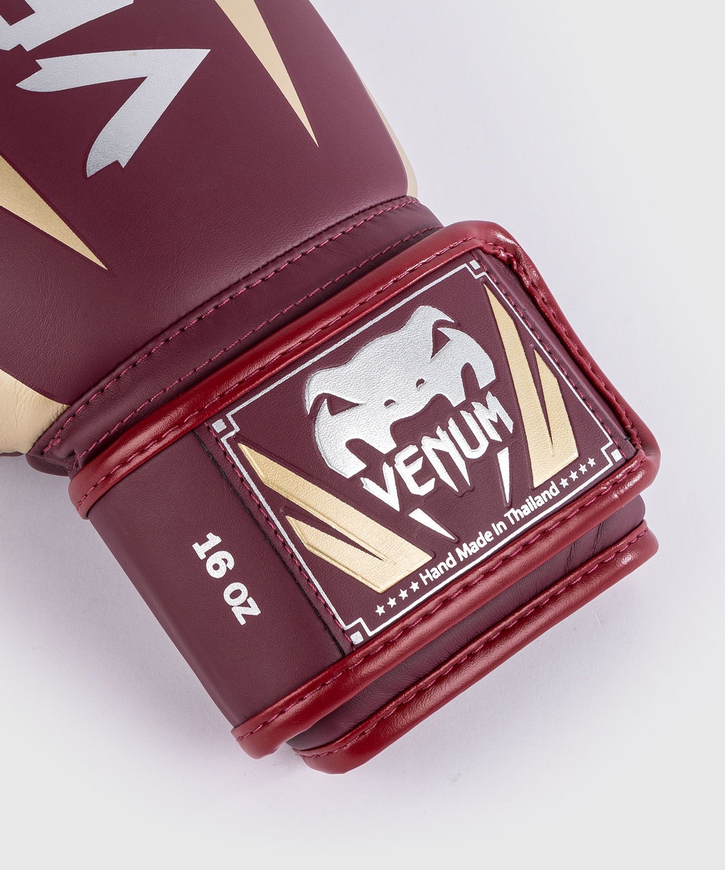 Gants de boxe Venum Elite - Rouge Bordeaux/Or
