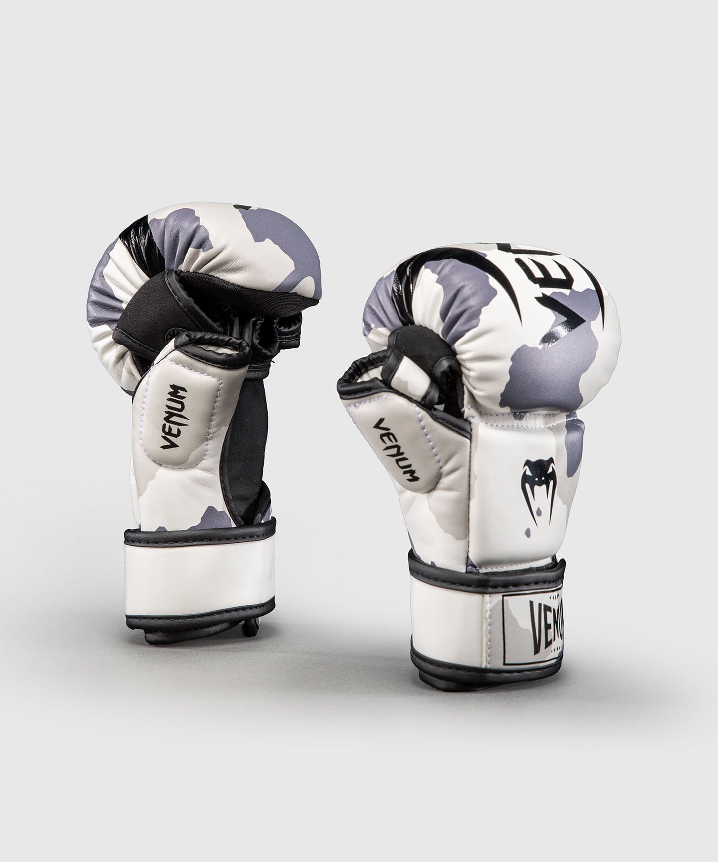 Venum Elite Camo Sparring Gloves - White/Light grey