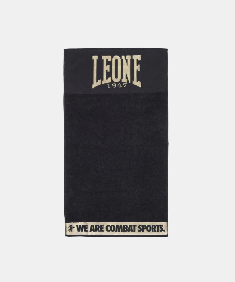 Leone 1947 Dna Ring-Handtuch - Schwarz/Gold