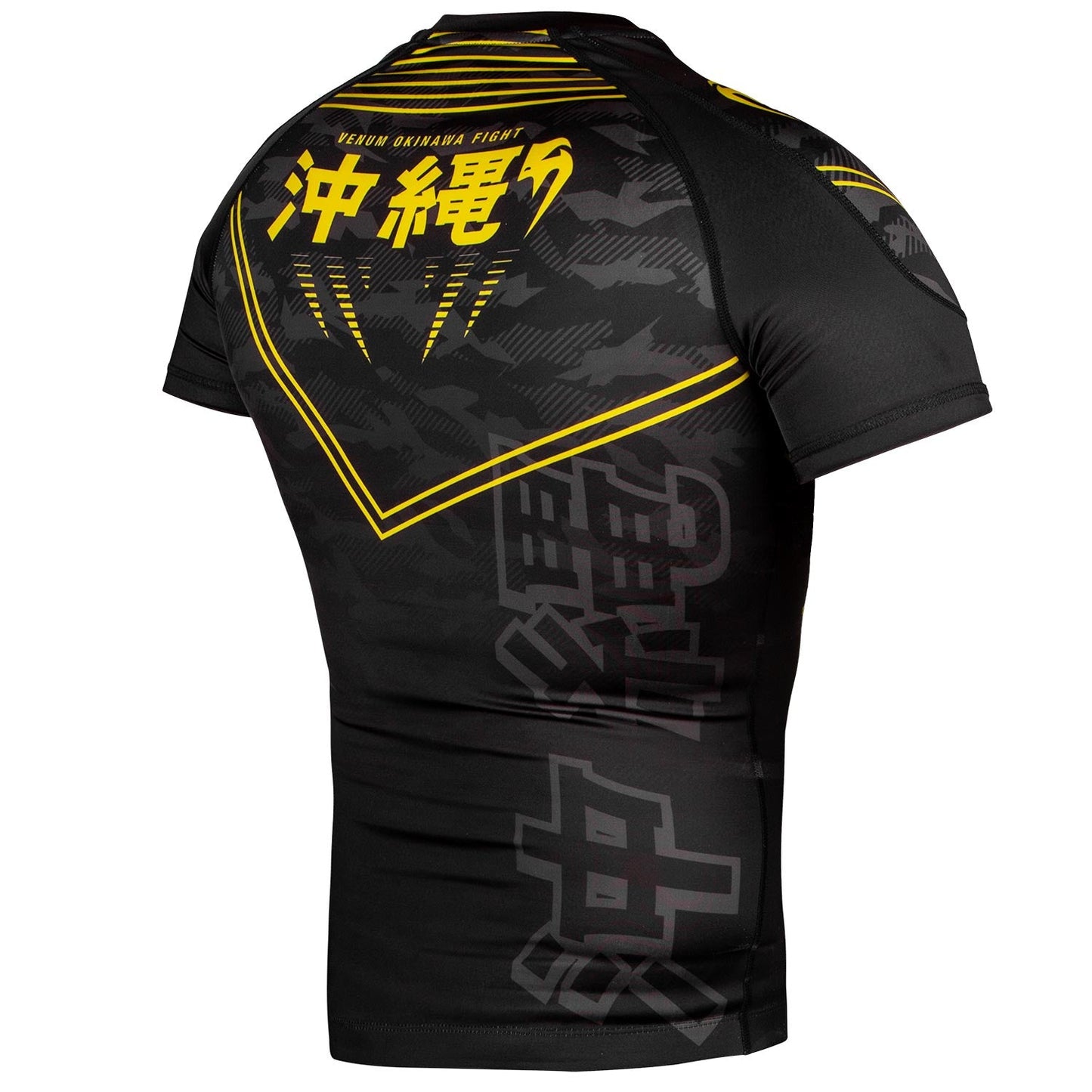 Rashguard Venum Okinawa 2.0 - Manches courtes - Noir/Jaune