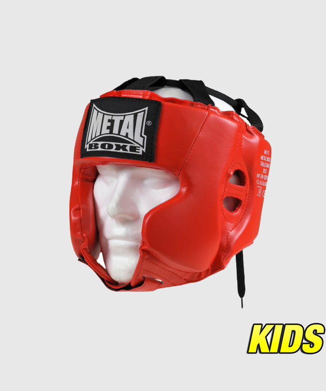 Casque Multiboxe Enfant Metal Boxe - Rouge