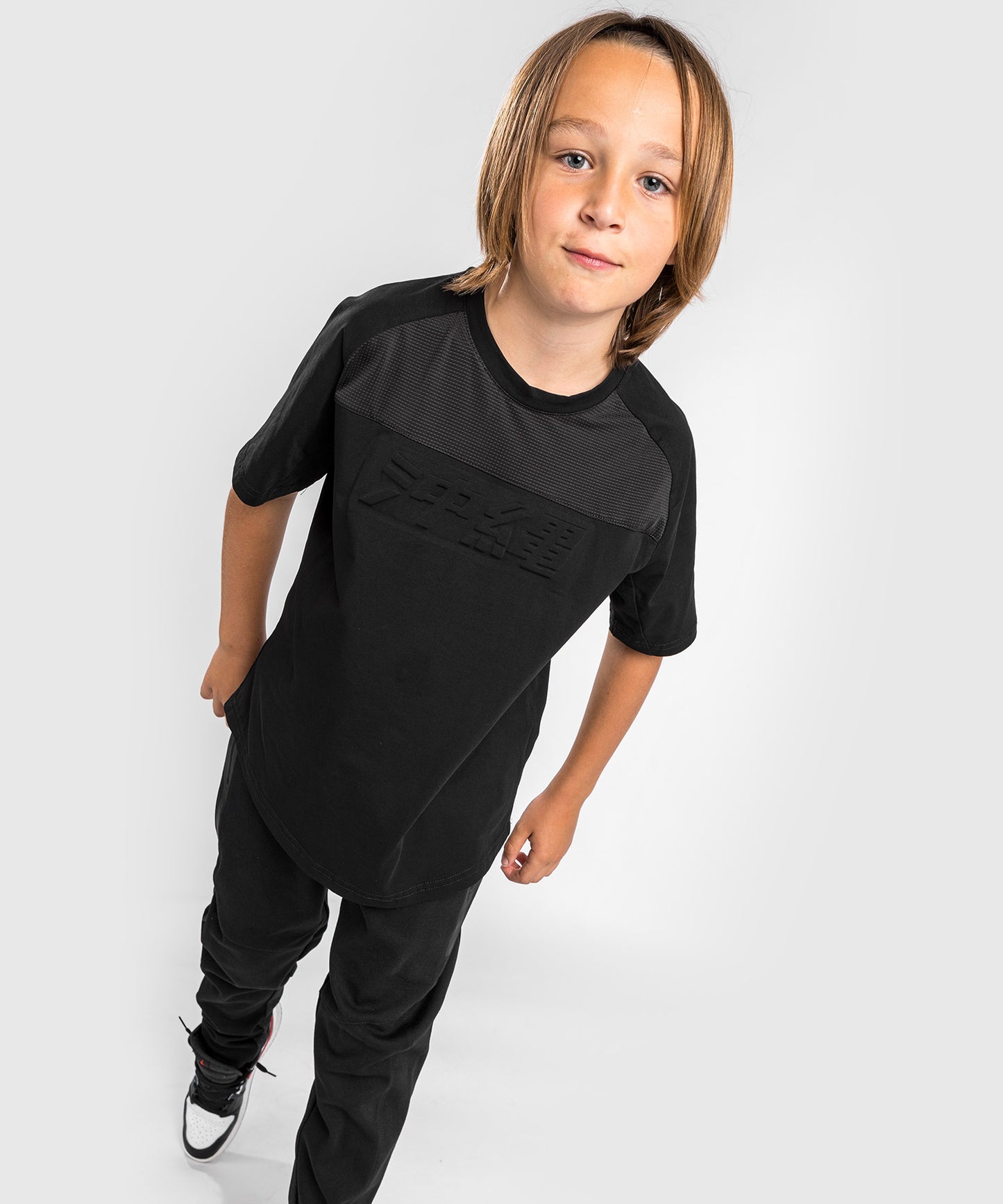 T-shirt Venum Okinawa 3.0 - Pour Enfants - Noir/Rouge