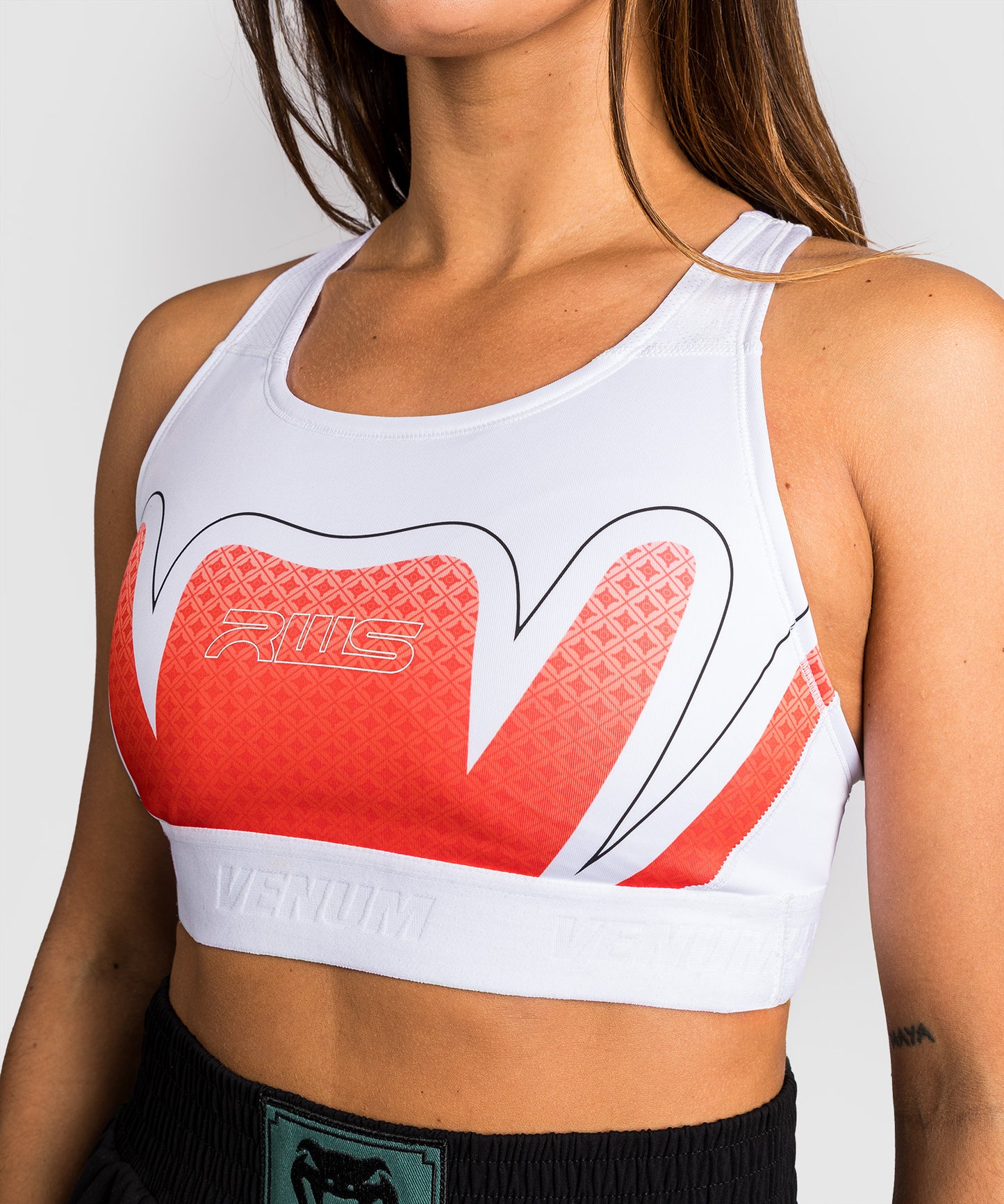 Brassière de Sport Venum x RWS 2.0 – Blanc/Rouge