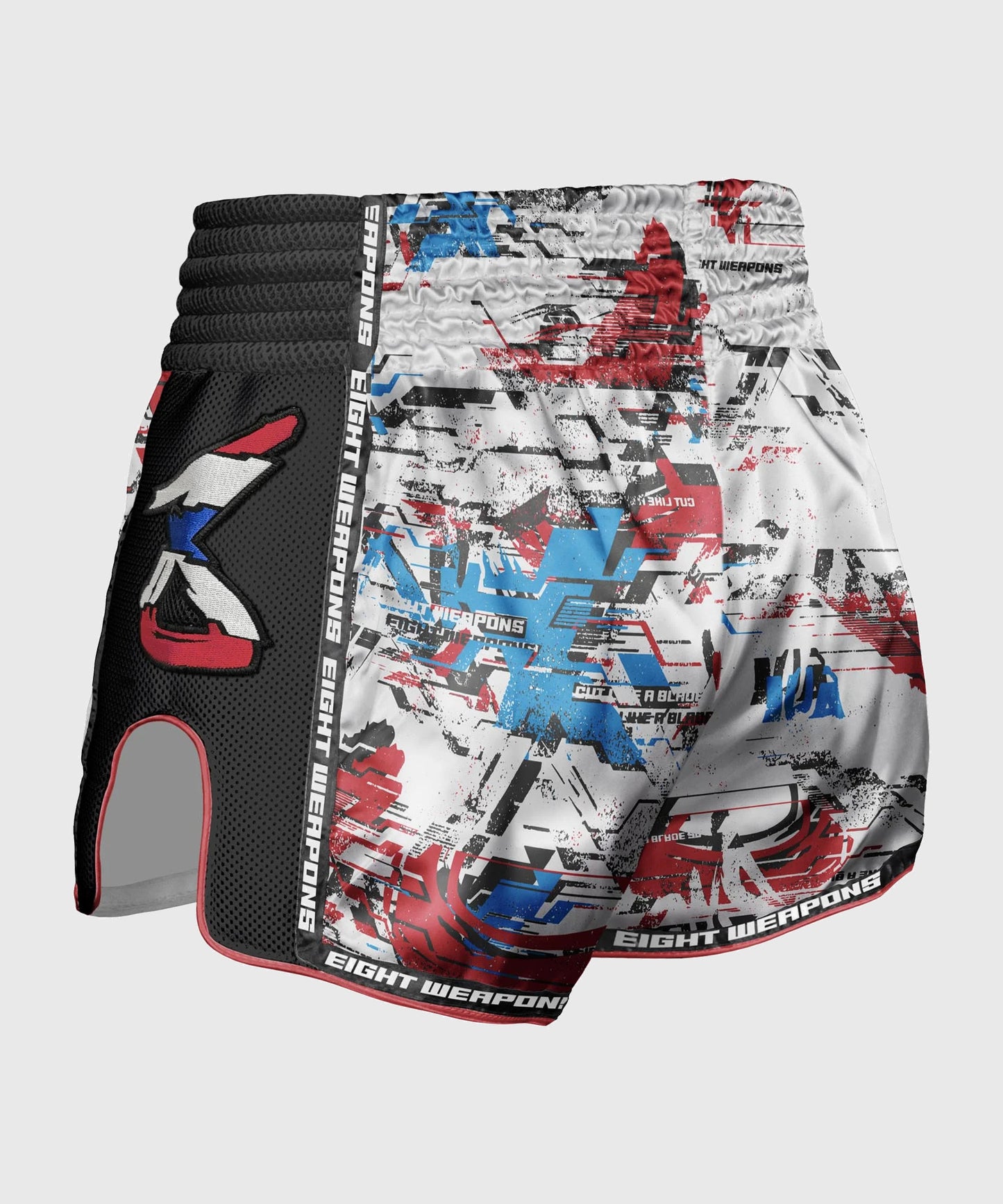 8 Weapons Cut Like A Blade 2.0 Muay Thai Shorts - White