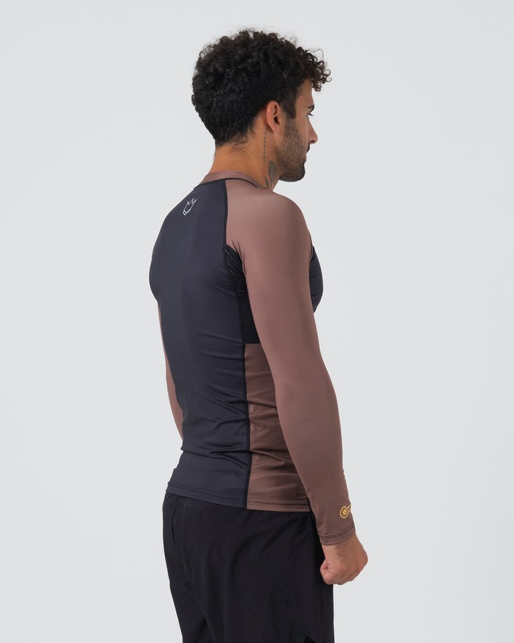 Rashguard À Manches Longues Kingz Ranked Performance V2 - Marron