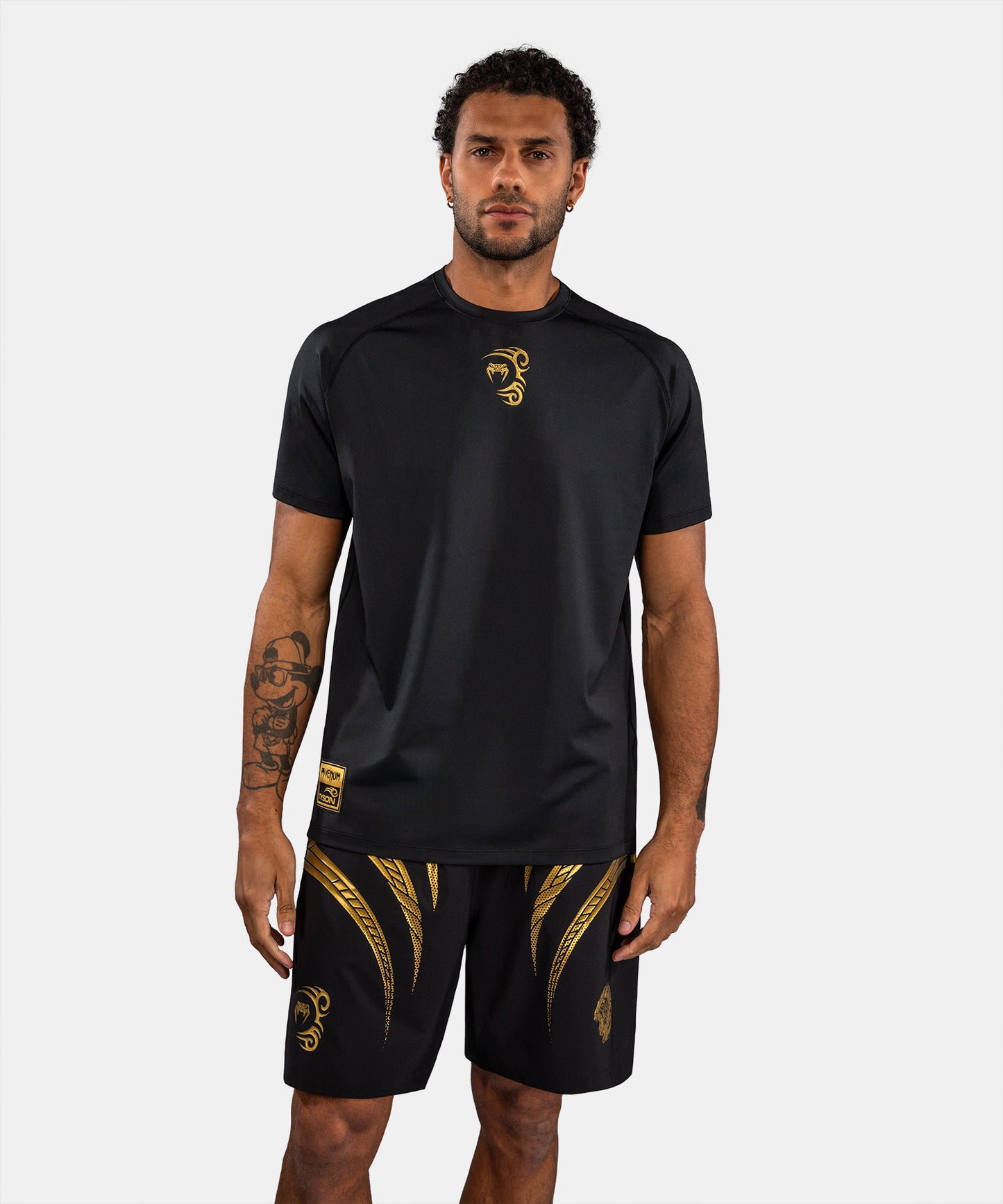Venum x Mike Tyson Tiger Maglietta Dry Tech - Nero/Oro